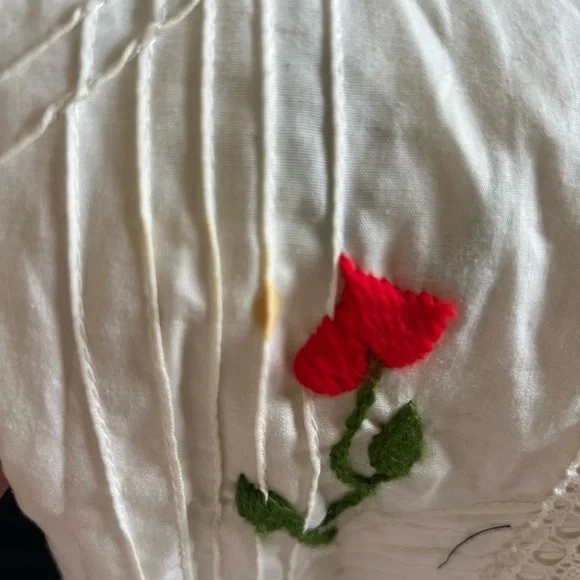 Floral Mexican Embroidered Dress - Picture 10 of 11